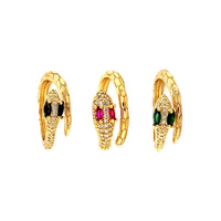 CZ Snake Ring