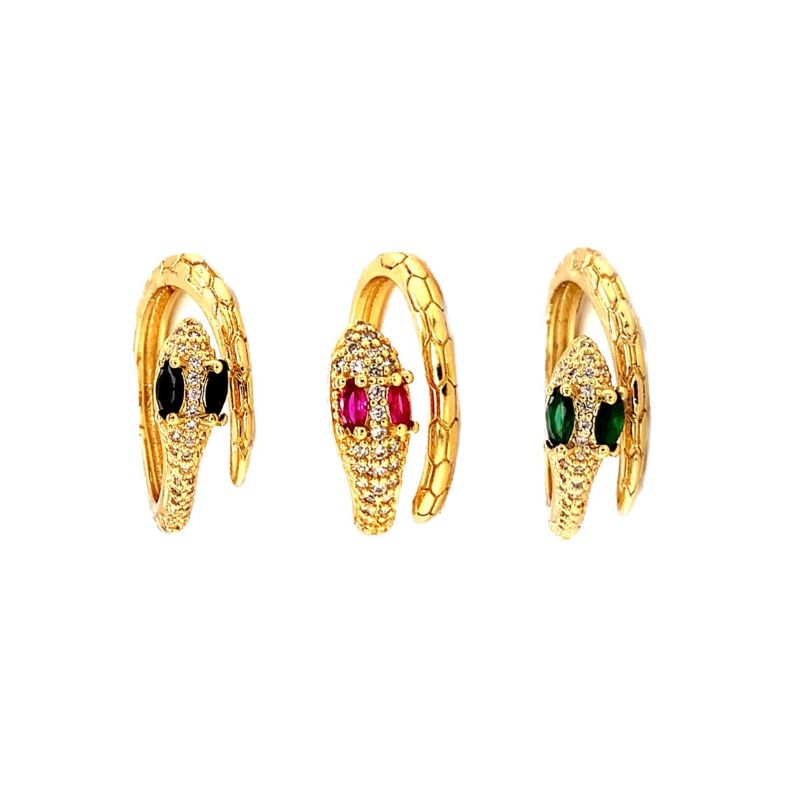 CZ Snake Ring