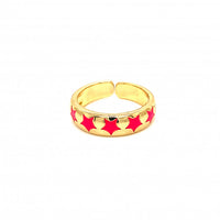 Enamel Star Ring