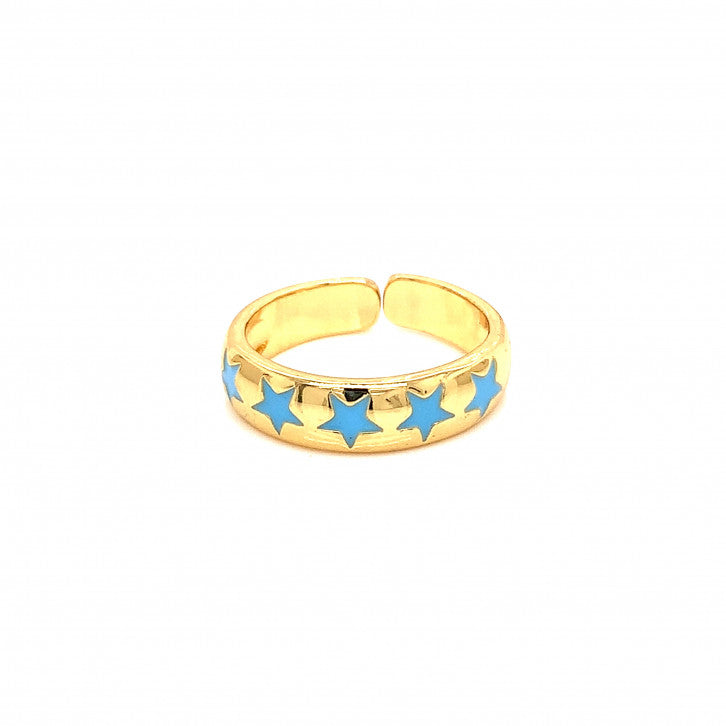 Enamel Star Ring