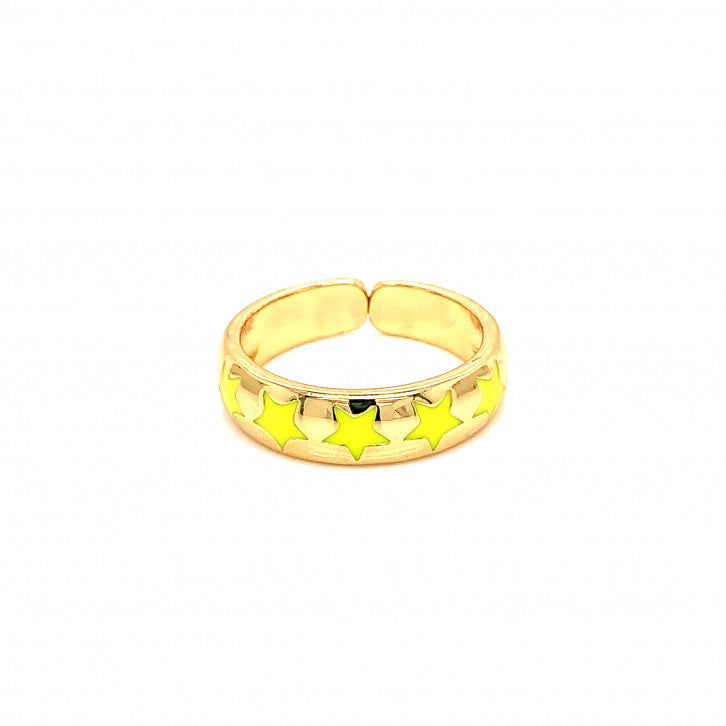 Enamel Star Ring