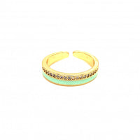 CZ Enamel Ring