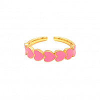 Enamel Heart Ring