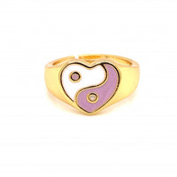 Yin Yang Heart Ring