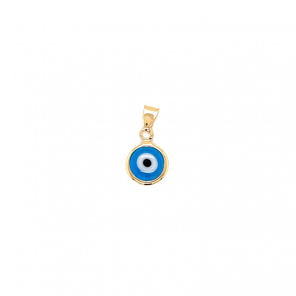 Evil Eye Pendant 9mm - Gold Filled