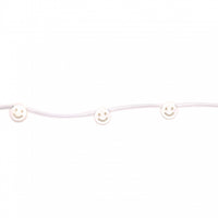 White Mother of Pearl Shell Smiley Beads