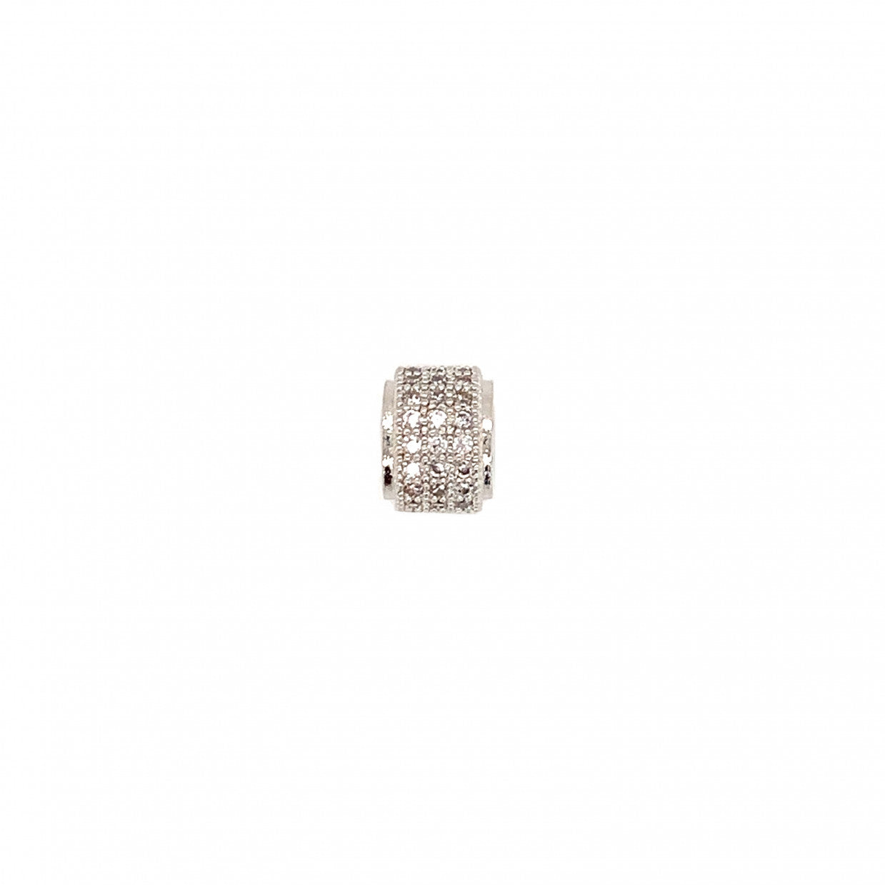 CZ Micro Pave Rondelle