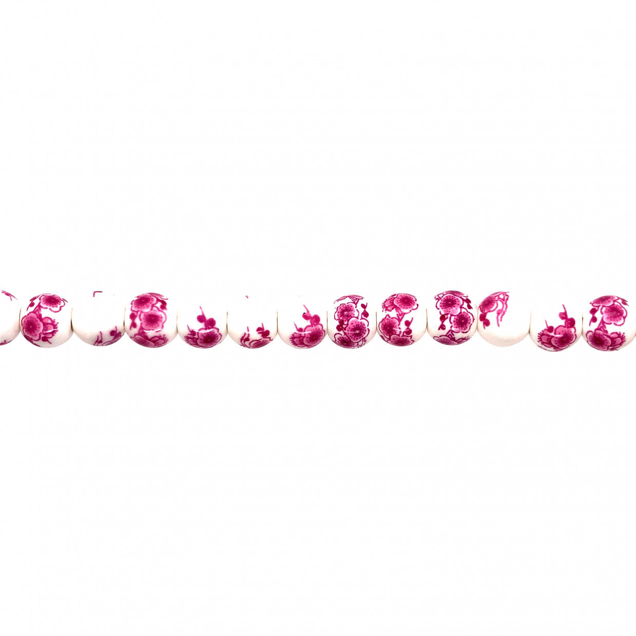 Pink Ceramic Beads