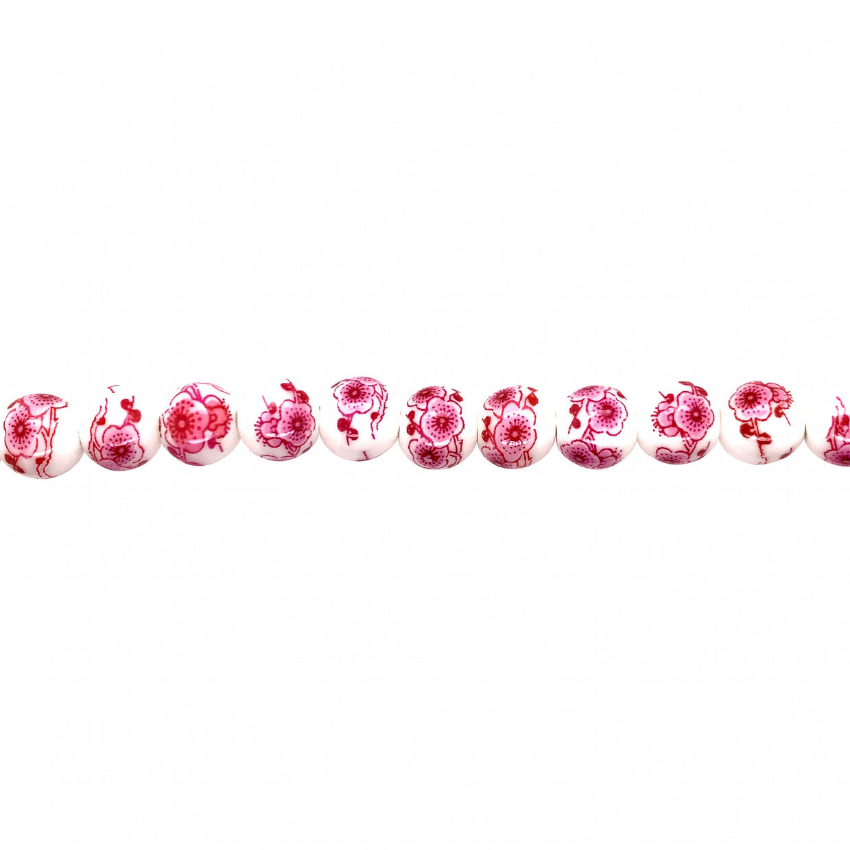 Pink Ceramic Beads