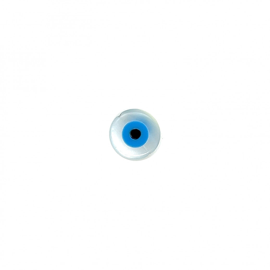 Evil Eye Shell Coin Beads