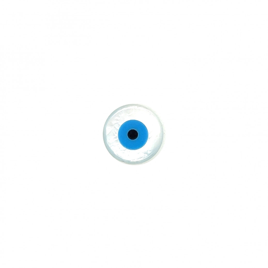 Evil Eye Shell Coin Beads
