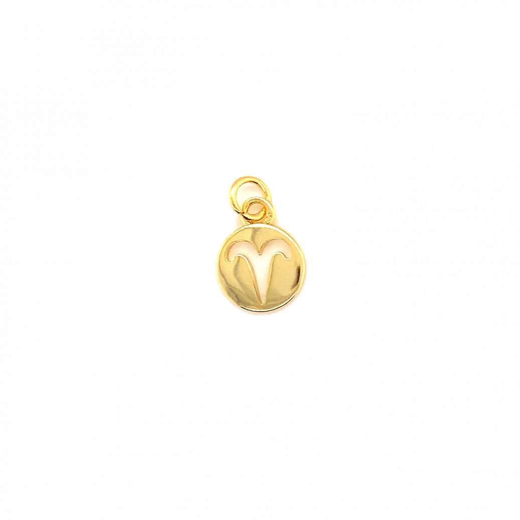 Zodiac Charm 16mm - Brass