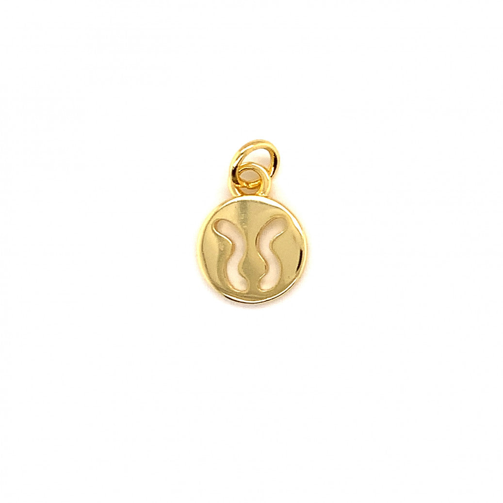 Zodiac Charm 16mm - Brass