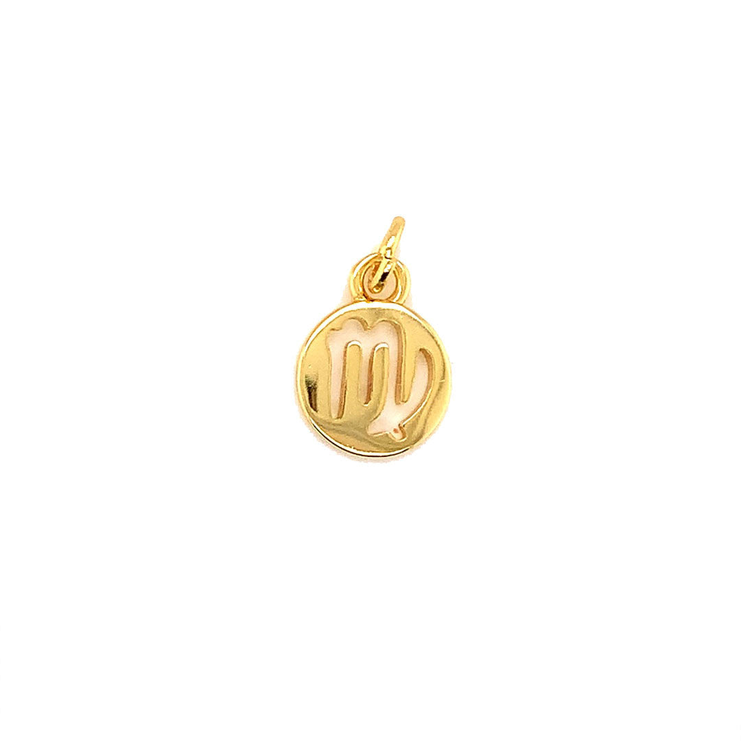 Zodiac Charm 16mm - Brass