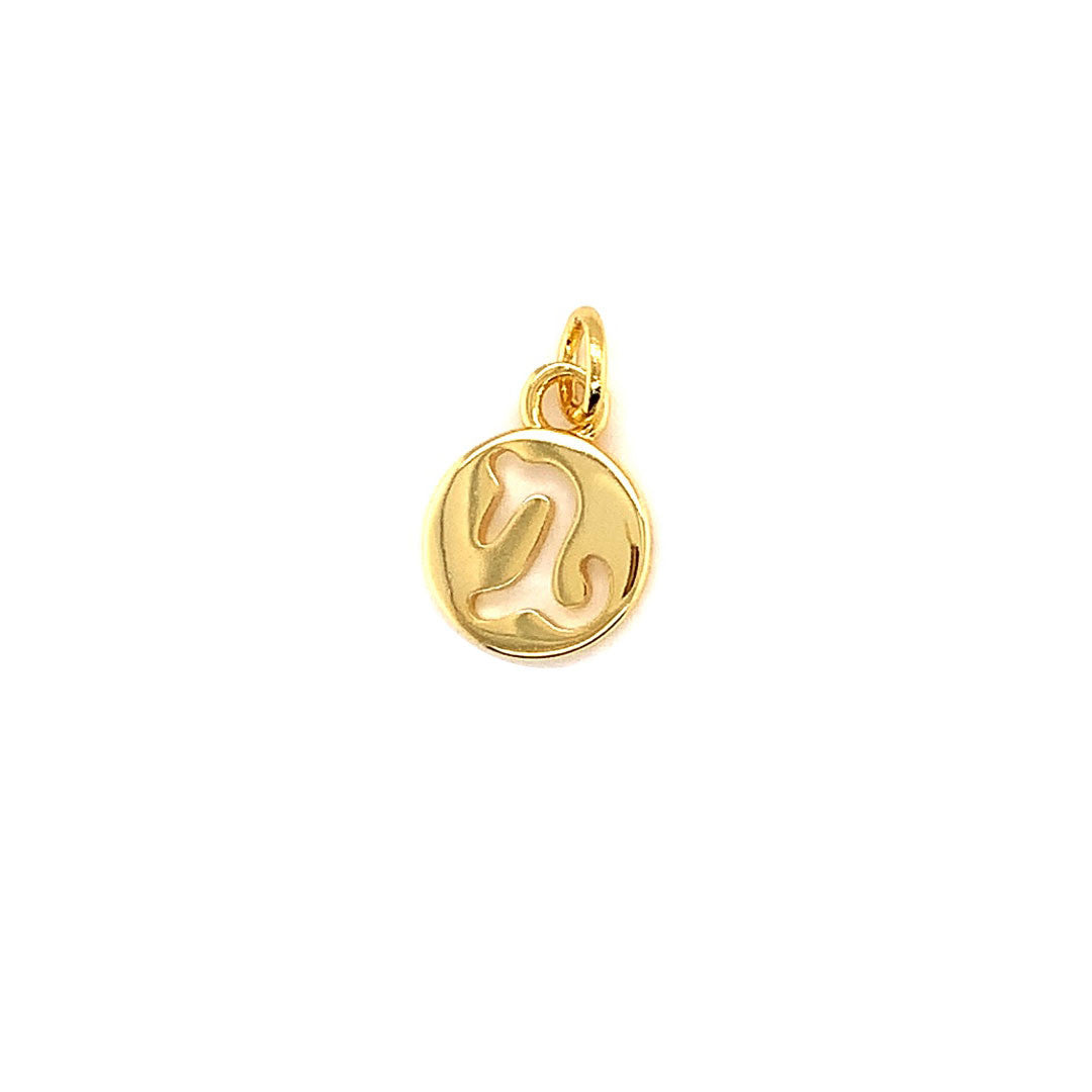 Zodiac Charm 16mm - Brass