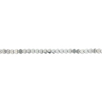 Silver Plated Heart Hematite Beads