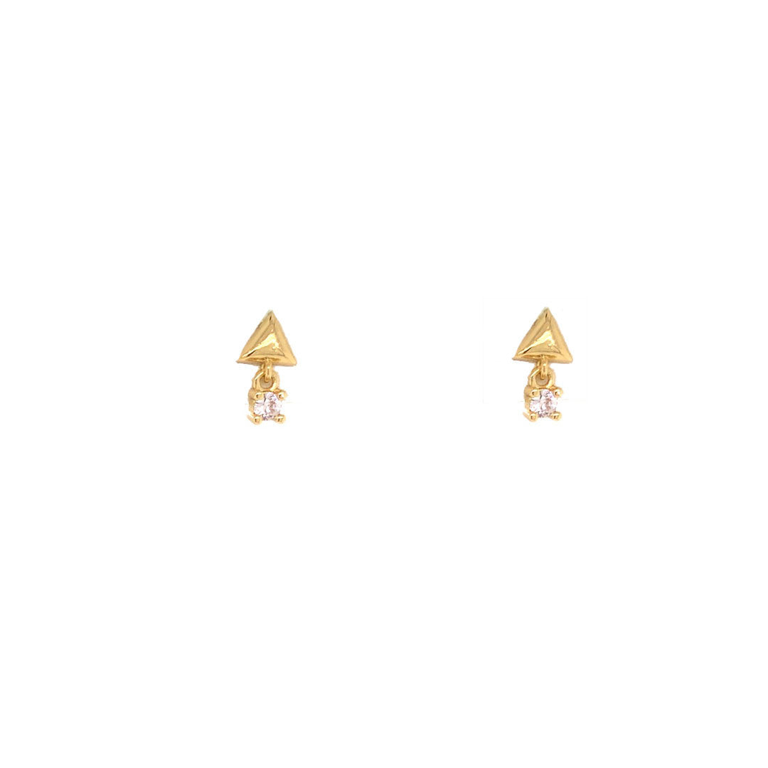 Copy of Clear CZ Stud - Gold Plated