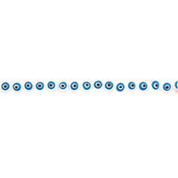 Hand Painted Flat Evil Eye Shell Pearl Beads