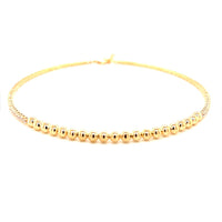 Tennis Choker with Beaded Accents