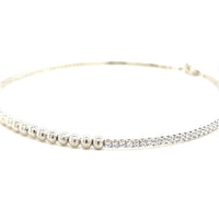 Tennis Choker with Beaded Accents