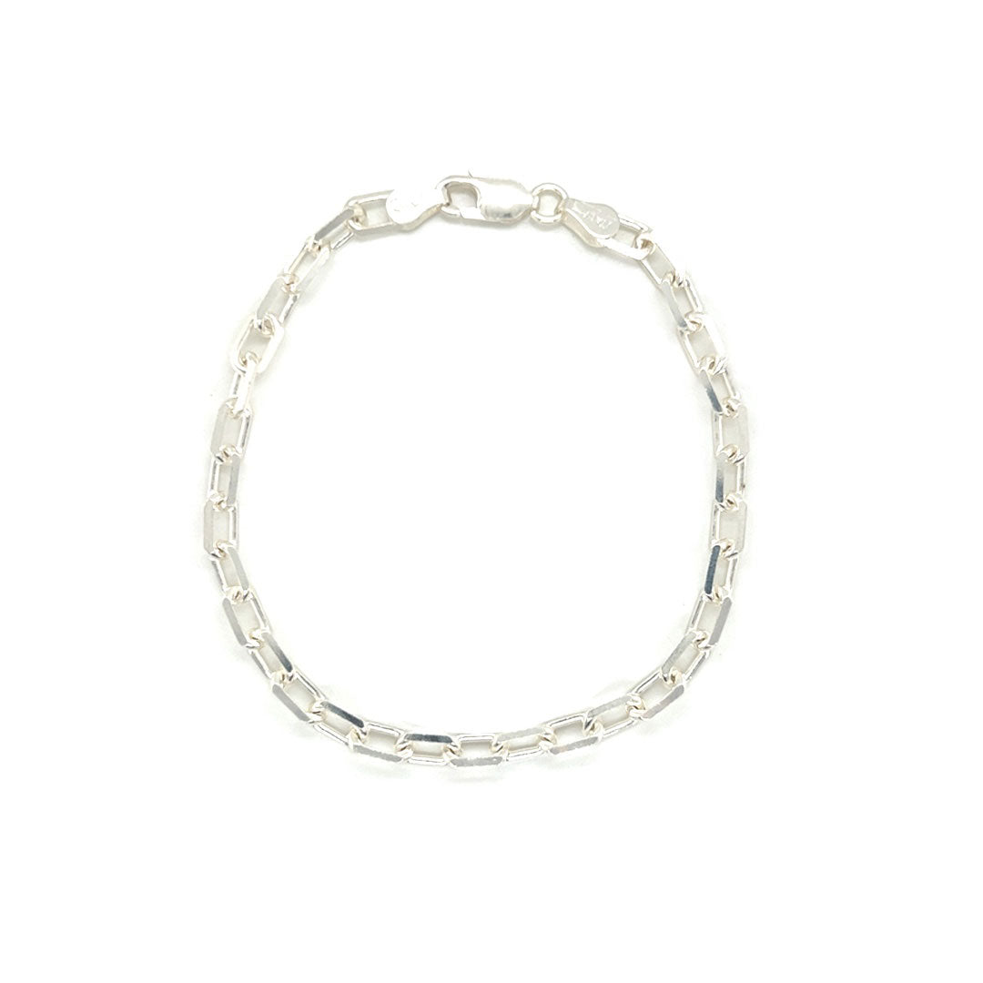 4.5mm Paperclip Bracelet - 7.25" Sterling Silver