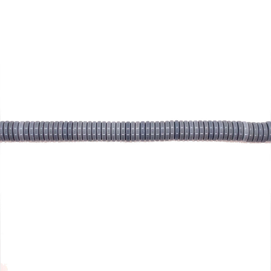 Gray Stone Heishi Rondelle Beads