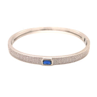 CZ Sapphire Bangle