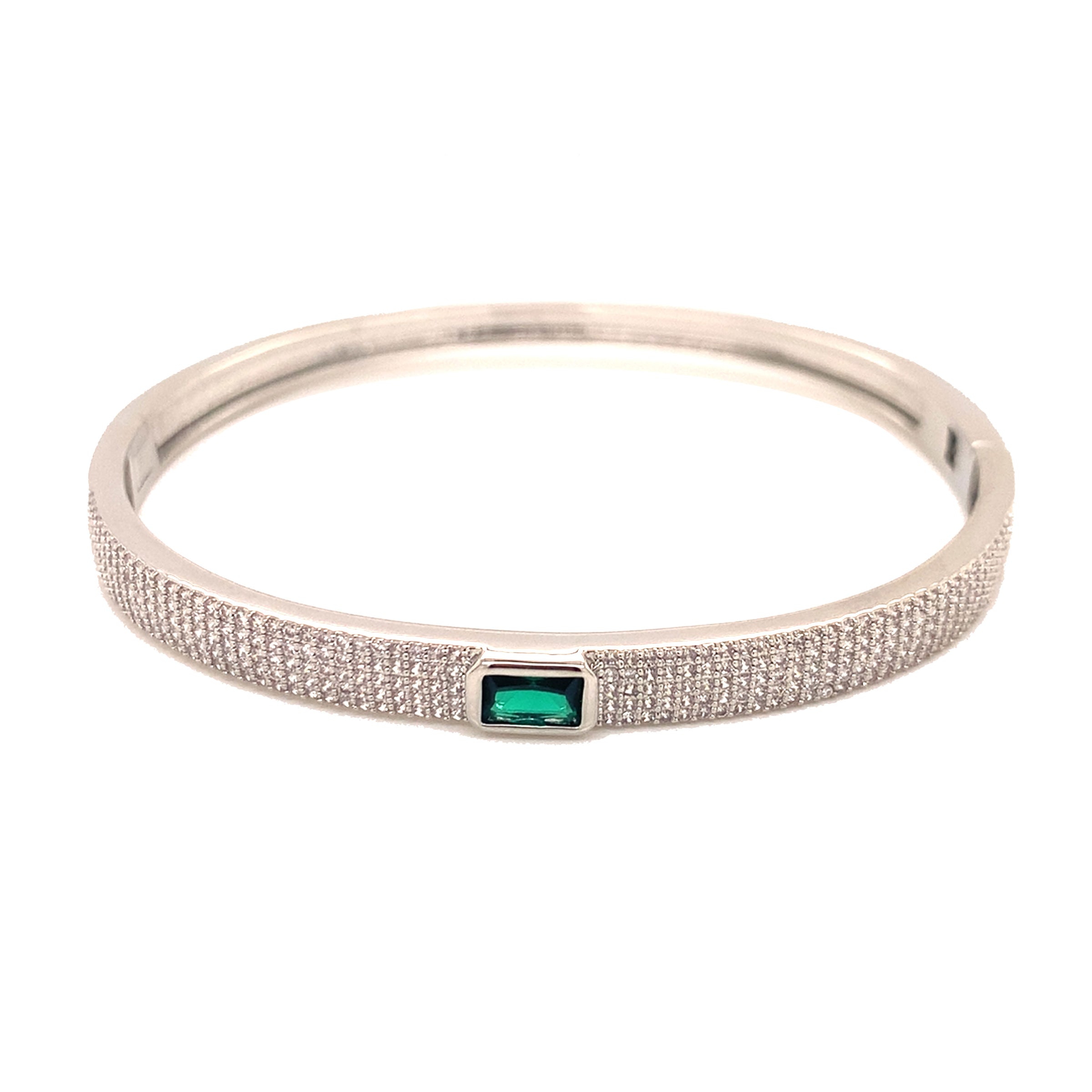 CZ Emerald Bangle