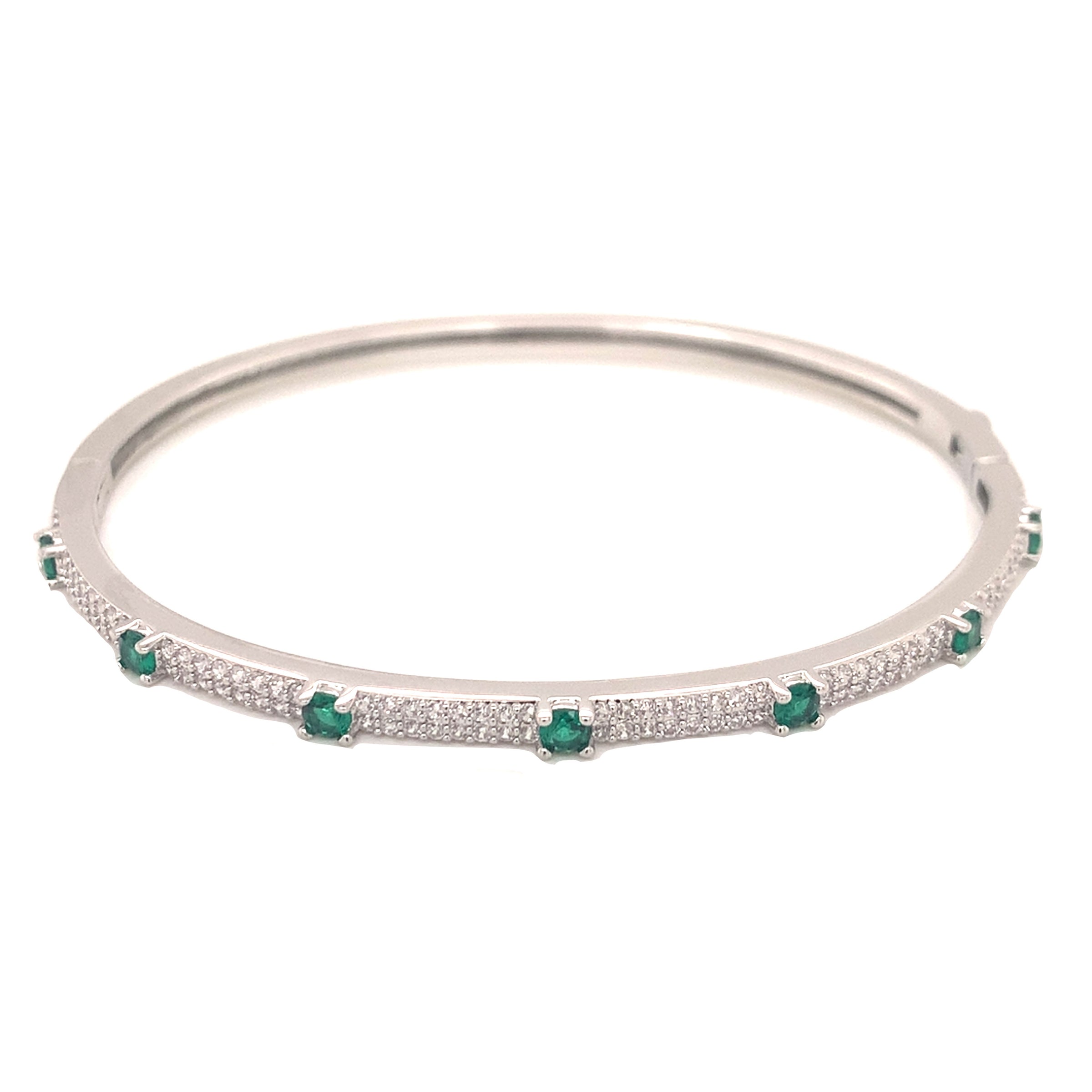 CZ Emerald Bangle