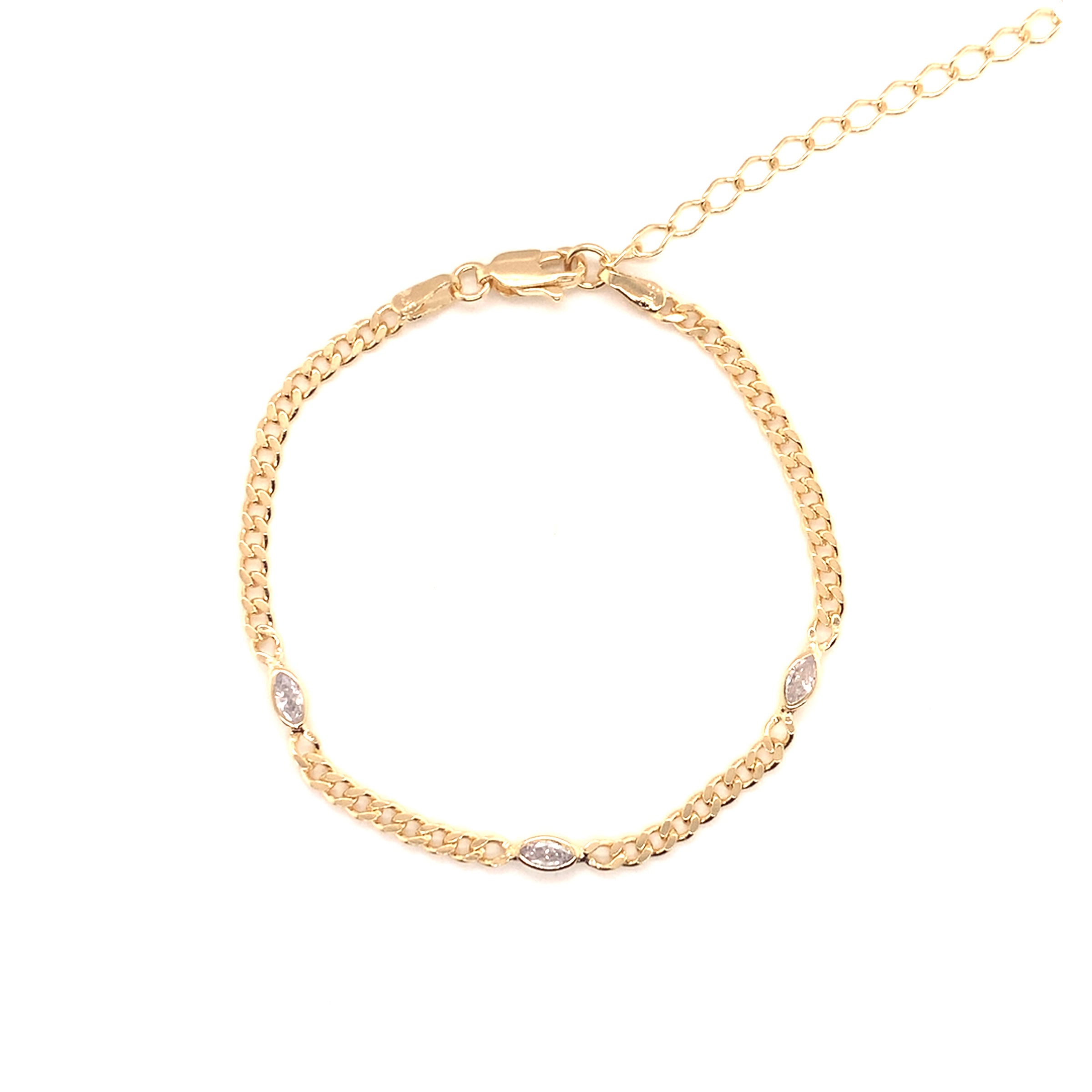 Curb CZ Bracelet