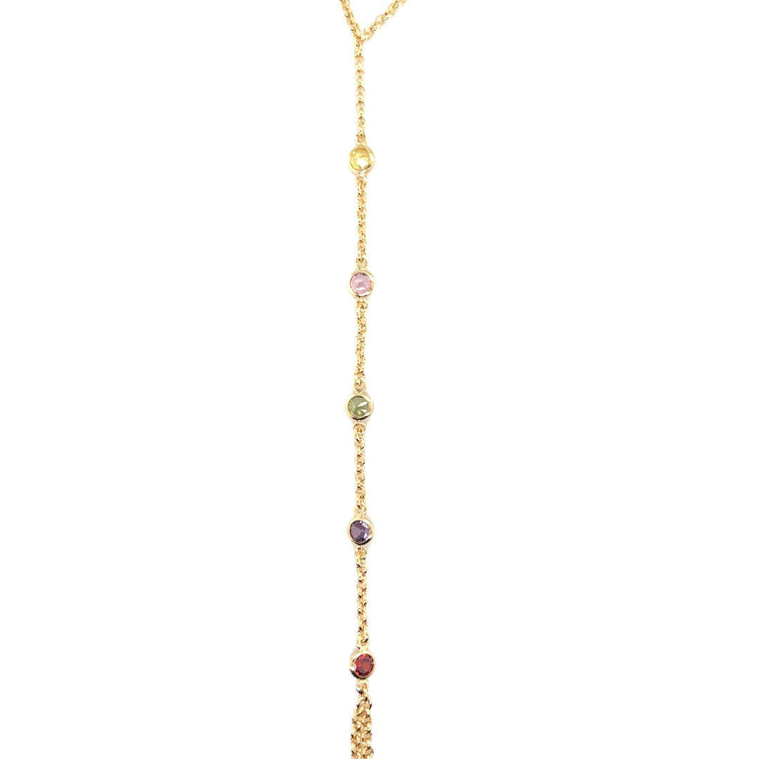 Colored Crystal Hand Chain