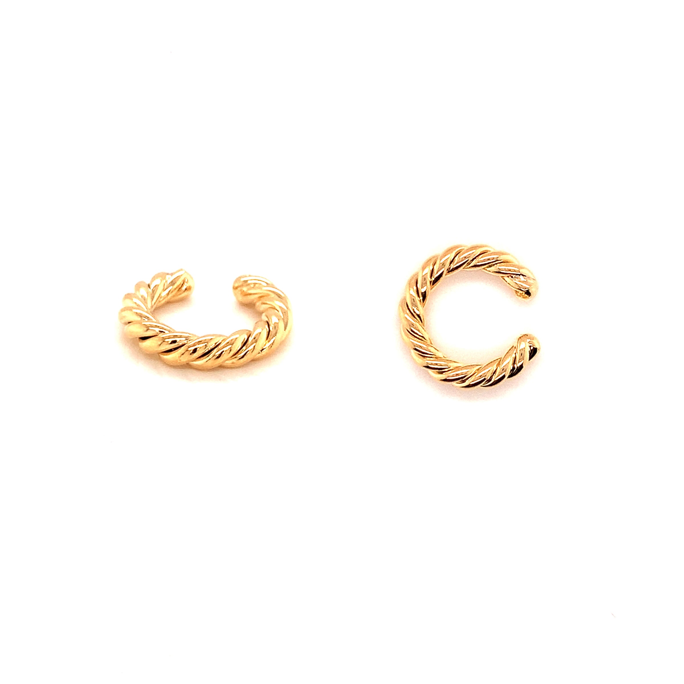 Roped Ear Cuff - Gold Filled