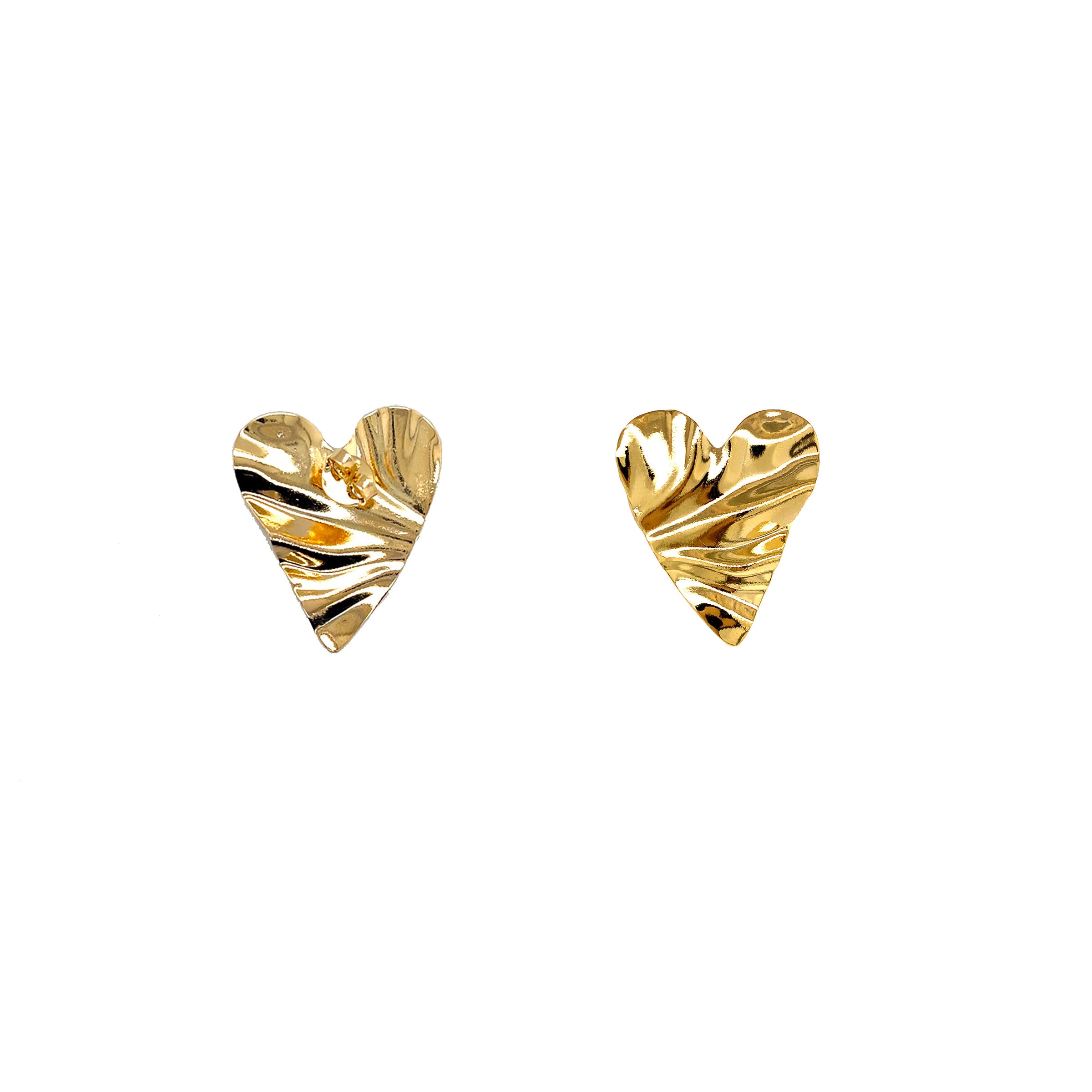 26mm x 31mm Heart Studs