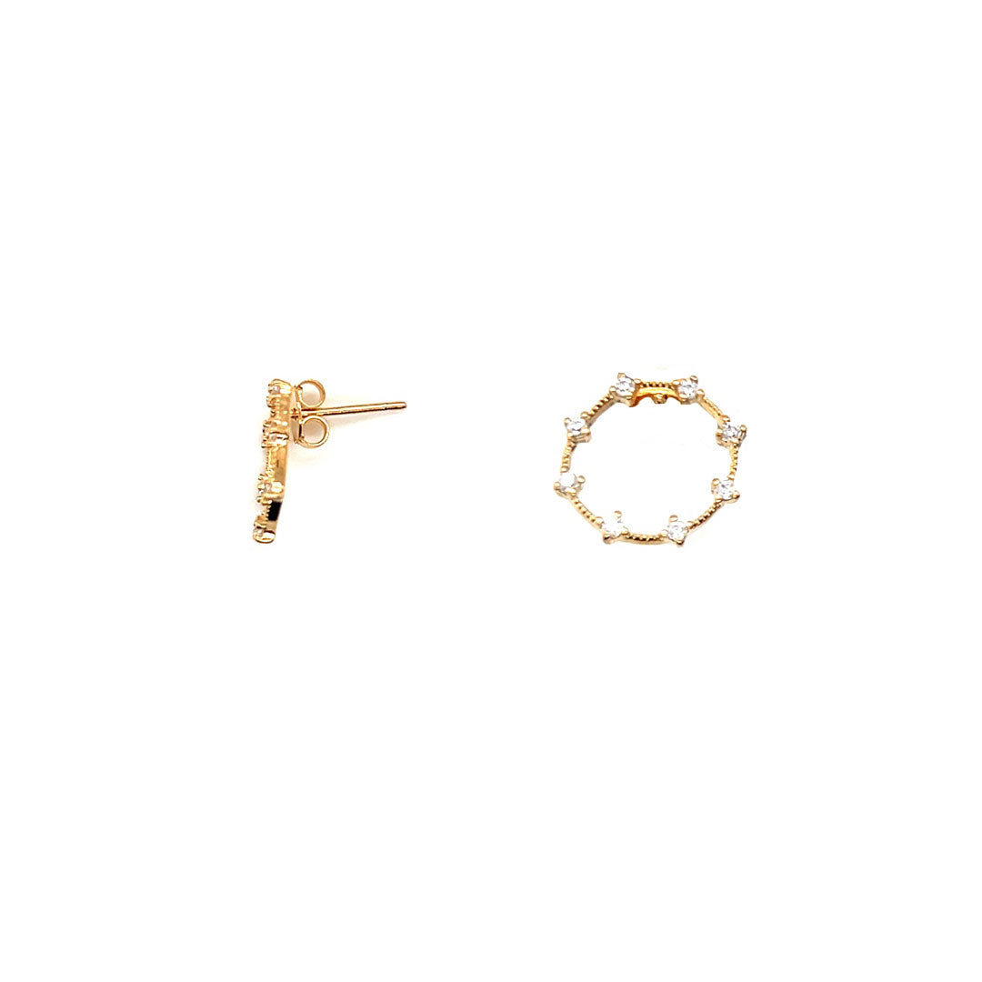 15mm CZ Round Studs
