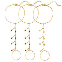 Colored Crystal Hand Chain