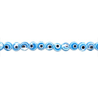 Evil Eye Flat Ceramic Beads