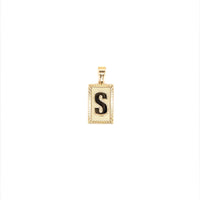 Block Initial Pendant 12mm - Gold Filled