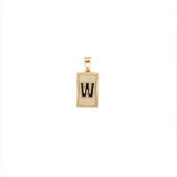 Block Initial Pendant 12mm - Gold Filled