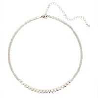 Tennis Choker with Beaded Accents