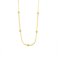 1.2mm Snake Chain with Bead Accents