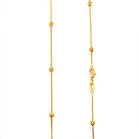 1.2mm Snake Chain with Bead Accents