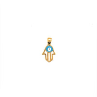 Evil Eye Hamsa Pendant 19mm - Gold Filled