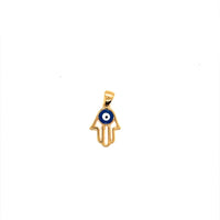 Evil Eye Hamsa Pendant 19mm - Gold Filled
