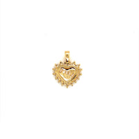 CZ Love Pendant 20mm - Gold Filled