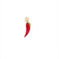 Glass Pepper Charm 5mm - Gold Filled