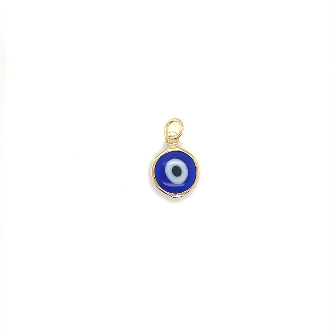 Evil Eye Pendant 10.5mm - Gold Filled