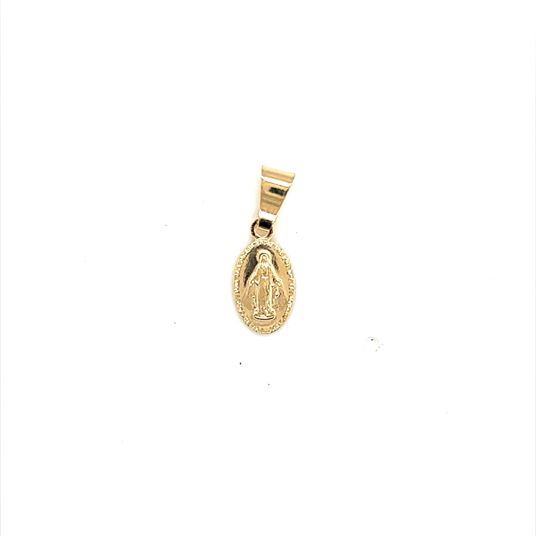 Mini Miraculous Pendant 13mm - Gold Filled