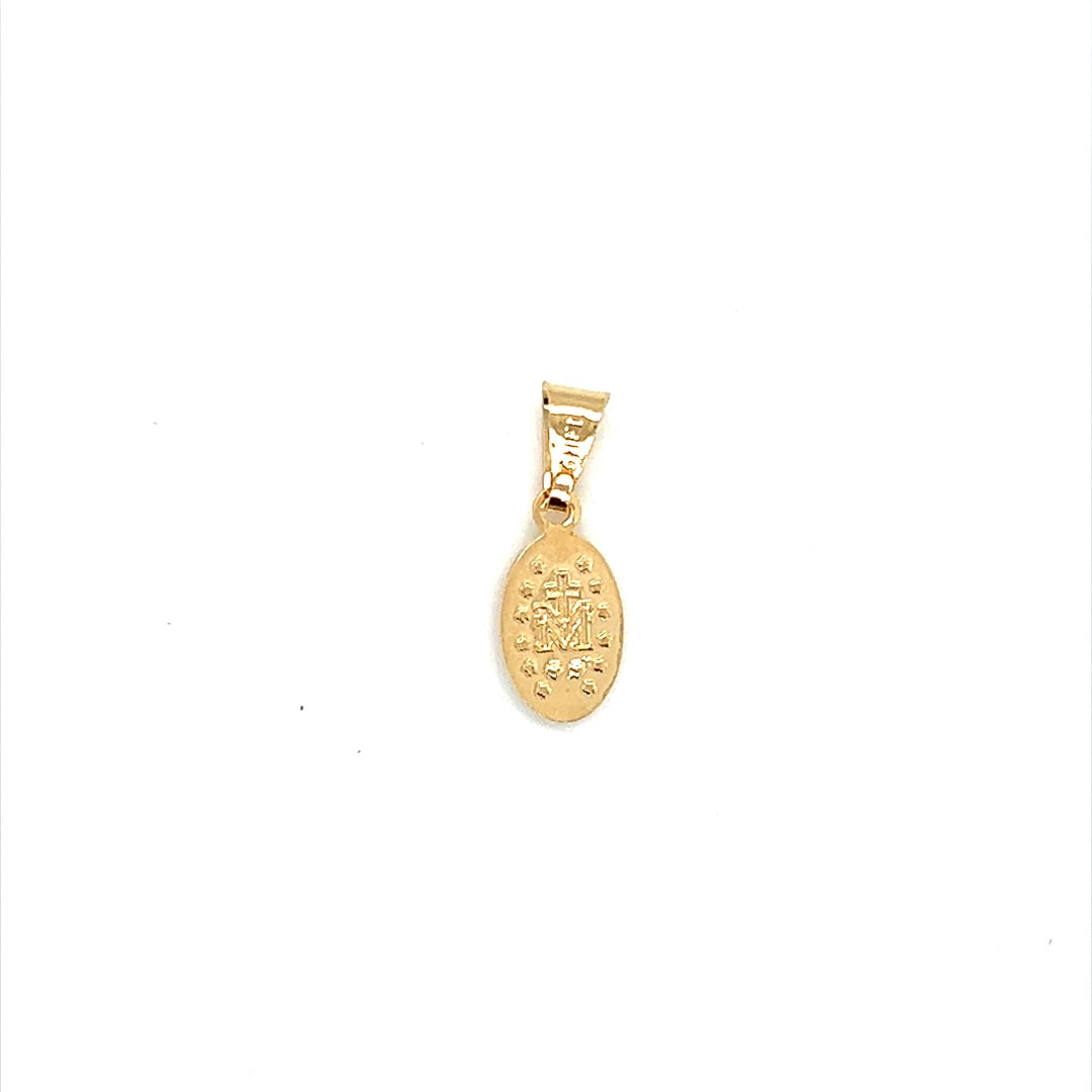 Mini Miraculous Pendant 13mm - Gold Filled