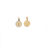 Mini CZ Saint Benedict Charm 12mm - Gold Filled