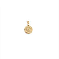 Mini CZ Saint Benedict Charm 12mm - Gold Filled
